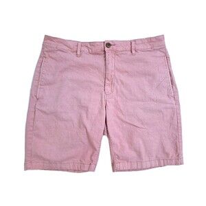 Tailor Vintage Chino Shorts Men's Size 36 Pink Linen Cotton Blend Bermuda